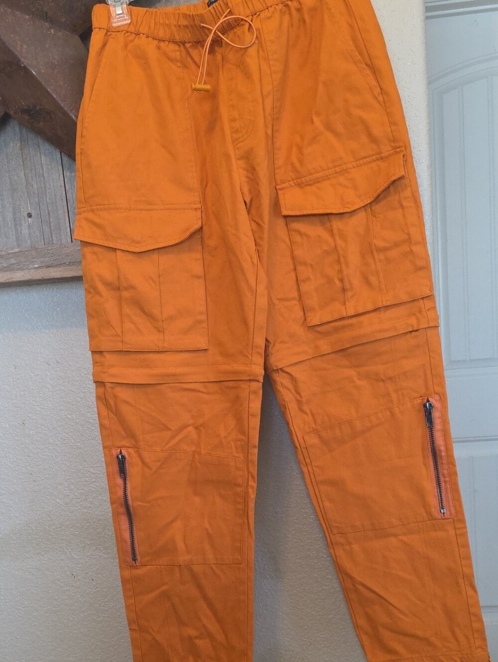 Forever 21 Orange Cargo Pants